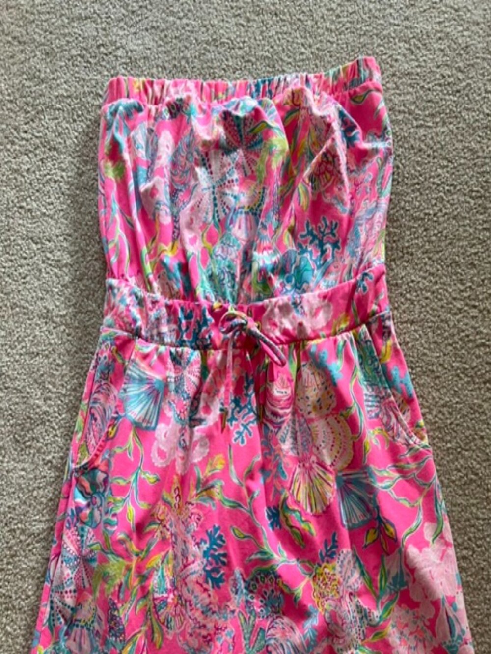 Lilly Pulitzer Hot Pink Cover Up Dress Medium